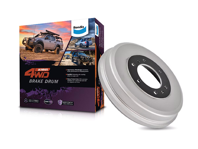 Bendix Ultimate High Performance Rear Brake Drum Upgrade Suitable for Mitsubishi Triton ML-MR (Kit) - U4WD-DBUK711
